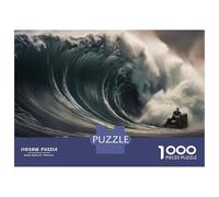 Puzzles pour Adolescents 1000 Pièces Wave of Change Navigating Life's Challenges Puzzle Adulte Jeux en Famille Une Œuvre d'art Cadeaux De Noël Et d'anniversaire 38x26cm/1000pcs