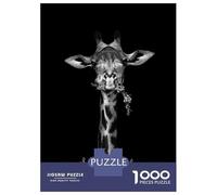Puzzles pour Adolescents 1000 Pièces Weld Cute Giraffe Puzzles pour Adultes Jeux Relaxants Analyse Et Logique Difficulté Et Défi 52x38cm/1000pcs