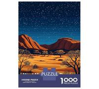 Puzzles Pour Adolescents 1000 Pièces West MacDonnell Ranges, Australia Puzzle Pour Adolescents Course De Vitesse Manuelle Difficile Et Stimulant Jeu Amusant Et Stimulant Pour Toute La Famille 52x38cm/