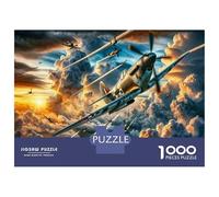 Puzzles pour Adolescents 1000 Pièces World War II Aircraft Art Prints-1 Puzzles pour Adolescents - Améliorez Votre Mémoire pour Un Anniversaire Ou Noël - Jeu Au Design Magnifique 38x26cm/1000pcs