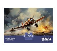 Puzzles pour Adolescents - 1000 Pièces World War II Aircraft Art Prints Puzzles pour Adolescents - Idéal pour S'amuser en Famille - Cadeau Original pour Un Anniversaire Ou Noël 52x38cm/1000pcs