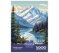 Puzzles pour Adolescents 1000 Pièces Wrangell-St. Elias National Park Alaska Puzzles pour Adolescents, Jouet, Décoration Murale, Jeu De Course De Vitesse, Cadeau Stimulant 38x26cm/1000pcs