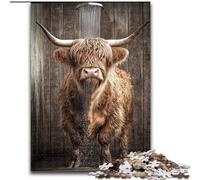 Puzzles pour Adolescents 1000 pièces Yak prenant Un Bain, Jouet éducatif intellectuel décompressant, Cadeau d'anniversaire, Cadeaux (Taille 50x75cm)