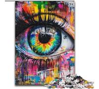 Puzzles pour Adolescents 1000 pièces Yeux psychiques, Jeu intellectuel pour renforcer l'amour Entre Couples à partir de 14 Ans 26x38cm
