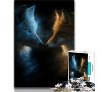 Puzzles pour Adolescents 1000 pièces Yin Yang Fox 1000 pièces pour Adolescents, Jouets éducatifs et éducatifs, Jeux familiaux, Anniversaires et Cadeaux Uniques (Taille 38x26cm)