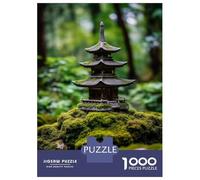 Puzzles pour Adolescents 1000 Pièces Zen Japanese Pagoda Temple Puzzle pour Adultes - Jouets Anti-Stress - Décoration Intérieure - Cadeaux Anti-Stress 70x50cm/1000pcs