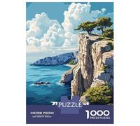Puzzles pour Adolescents 1000 Pièces Zlatni Rat Croatia Cliffside Puzzles pour Adolescents - Défi Difficile - Entraînez Votre Cerveau Et Vos Mains - Casse-tête - Jeux en Famille 52x38cm/1000pcs