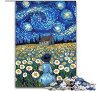 Puzzles pour Adolescents 1000 pissenlits sous Le Ciel Nocturne pour Les 14 Ans et Plus Difficile à réaliser mais Amusant et Humoristique Superbes Cadeaux et Jouets (Taille 50x75cm)