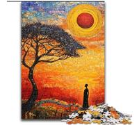 Puzzles pour Adolescents 1000 prairies africaines, à partir de 14 Ans, adaptés aux Couples, activités Amusantes à la Maison, Cadeaux d'anniversaire, Cadeaux de Voyage (Taille 26x38cm)