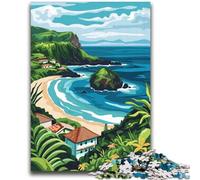 Puzzles pour Adolescents 1000 Puzzles Açores Portugal Îles Entraînez Votre Cerveau et Vos Mains Interaction Parent-Enfant pour Les 14 Ans et Plus (Taille 38x52cm)