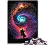 Puzzles pour Adolescents 1000 Puzzles Amour Infini Espace pour Jeu éducatif Défi Jouet Offrez des Cadeaux pour Toute la Famille 50x75cm