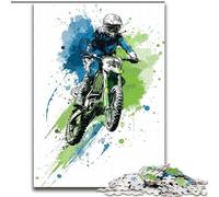 Puzzles pour Adolescents 1000 Puzzles aquarelles, Moto, activité familiale, décoration d'intérieur Unique et Cadeaux pour Les 14 Ans et Plus (Taille 26x38cm)
