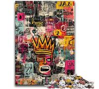 Puzzles pour Adolescents 1000 Puzzles Art Moderne de Basquiat pour Les 14 Ans et Plus Jeux de Famille Jeu de Noël Cadeaux pour Femmes 26x38cm