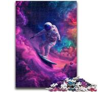 Puzzles pour Adolescents 1000 Puzzles Astronaute Surf Entraînez Votre Cerveau et Vos Mains Interaction Parent-Enfant pour Les 14 Ans et Plus 38x26cm