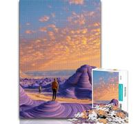 Puzzles pour Adolescents 1000 Puzzles Belle rivière de Montagne, Jeu Familial Anti-Stress Défi Difficile Améliorer l'amour Entre Les Couples 75x50cm