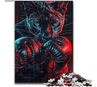 Puzzles pour Adolescents 1000 Puzzles, Boxer léopard Noir, Jouets éducatifs et éducatifs, Cadeaux d'anniversaire Uniques pour Les 14 Ans et Plus (Taille 26x38cm)