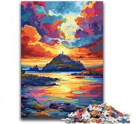 Puzzles pour Adolescents 1000 Puzzles Château au Coucher du Soleil Entraînez Votre Cerveau et Vos Mains Cadeaux pour Les Amis et la Famille 50x75cm