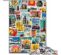 Puzzles pour Adolescents 1000 Puzzles, Collage de Paris, activité familiale, décoration d'intérieur Unique et Cadeaux pour Les 14 Ans et Plus (Taille 50x75cm)