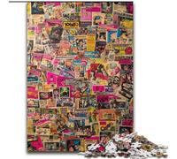 Puzzles pour Adolescents 1000 Puzzles, Collage de Timbres de Paris, Chaque pièce est Unique - Jeu Familial Stimulant pour Les 14 Ans (Taille 26x38cm)