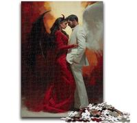Puzzles pour Adolescents 1000 Puzzles Démons et Anges Difficiles à compléter mais Amusants et Humoristiques Anniversaire et Cadeaux Uniques 26x38cm