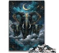 Puzzles pour Adolescents 1000 Puzzles Éléphant Magique pour Les 14 Ans et Plus Jeux de Famille Jeu de Noël Cadeaux pour Femmes 26x38cm