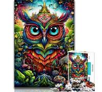Puzzles pour Adolescents 1000 Puzzles Fantasy Art Owl, Difficiles à compléter mais Amusants et Humoristiques, Cadeaux d'anniversaire et Cadeaux Uniques 38x26cm
