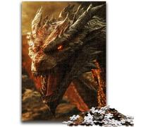 Puzzles pour Adolescents 1000 Puzzles Fantasy Flying Dragon Difficile à compléter mais Amusant et Humoristique Décoration d'intérieur Unique et Cadeaux 26x38cm