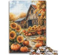 Puzzles pour Adolescents 1000 Puzzles Ferme Citrouille Tournesol Difficile Dur Cadeaux pour Les Amis et la Famille Convient pour Et 14 50x75cm