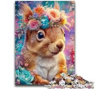 Puzzles pour Adolescents 1000 Puzzles Fleurs Écureuil Difficile Cadeaux pour Les Amis et la Famille Convient pour Et 14 50x75cm