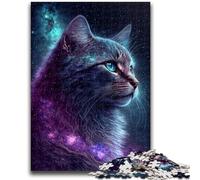 Puzzles pour Adolescents 1000 Puzzles Galaxy Art Cat Entraînez Votre Cerveau et Vos Mains Cadeaux pour Les Amis et la Famille 38x26cm