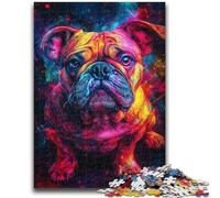 Puzzles pour Adolescents 1000 Puzzles Galaxy Bulldog Jeux éducatifs Décoration de la Maison Cadeau d'anniversaire, Cadeaux pour 14 Ans et Plus 50x75cm