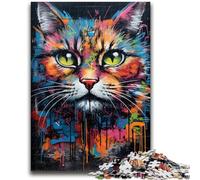 Puzzles pour Adolescents 1000 Puzzles Graffiti Art Chat Difficile Dur Cadeaux pour Les Amis et la Famille Convient pour Et 14 50x75cm