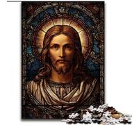 Puzzles pour Adolescents 1000 Puzzles Jésus, Aide Le Cerveau à exercer des Jouets addictifs pour cultiver la Patience Décoration Parfaite (Taille 50x75cm)