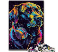 Puzzles pour Adolescents 1000 Puzzles Labrador Retriever Art Dog Entraînez Votre Cerveau et Vos Mains Cadeaux pour Les Amis et la Famille 38x26cm