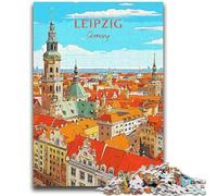 Puzzles pour Adolescents 1000 Puzzles Leipzig Travel Entraînez Votre Cerveau et Vos Mains Interaction Parent-Enfant pour Les 14 Ans et Plus (Taille 50x70cm)