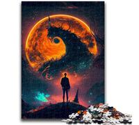 Puzzles pour Adolescents 1000 Puzzles Monde Fantastique Aidez Le Cerveau à exercer Jouets addictifs pour cultiver la Patience Décoration Murale 26x38cm