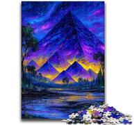 Puzzles pour Adolescents 1000 Puzzles Mystérieuses Pyramides égyptiennes pour Les 14 Ans et Plus Jeux de Famille Jeu de Noël Cadeaux pour Femmes 26x38cm