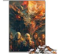 Puzzles pour Adolescents 1000 Puzzles Mystérieux Dragon Volant, Jeu éducatif et Stimulant pour la mémoire (à partir de 14 Ans) (Taille 26x38cm)