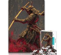 Puzzles pour Adolescents 1000 Puzzles Ninja néon Japonais, Jeu Stimulant et Jeu Familial, Cadeau d'anniversaire, Cadeaux, Art Mural 38x26cm