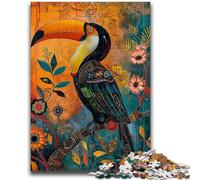 Puzzles pour Adolescents 1000 Puzzles Perroquet de la forêt Tropicale Difficile Cadeaux pour Les Amis et la Famille Convient pour Et 14 26x38cm