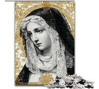 Puzzles pour Adolescents 1000 Puzzles Portrait de Marie la Mère, pour et à partir de 14 Ans Jouets éducatifs d'apprentissage Jeux de Famille Cadeau d'anniversaire (Taille 50x75cm)