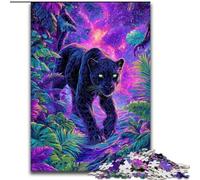 Puzzles pour Adolescents 1000 Puzzles psychédéliques Black Panther Jeux éducatifs Décoration de la Maison Jeu éducatif pour Anniversaire, Noël 26x38cm