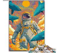 Puzzles pour Adolescents 1000 Puzzles représentant des astronautes, activité familiale, décoration d'intérieur Unique et Cadeaux pour Les 14 Ans et Plus (Taille 50x75cm)
