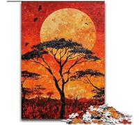 Puzzles pour Adolescents 1000 Puzzles représentant Les prairies africaines Stimulez Votre Cerveau Jouets addictifs pour cultiver la Patience Décoration Parfaite (Taille 26x38cm)
