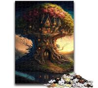 Puzzles pour Adolescents 1000 Puzzles Royaume de Conte de fées Aide Le Cerveau à exercer Jouets addictifs pour cultiver la Patience Convient aux Couples 50x75cm