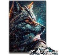 Puzzles pour Adolescents 1000 Puzzles Space Wolf Aidez Le Cerveau à exercer des Jouets addictifs pour cultiver la Patience Décoration Murale 26x38cm