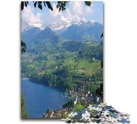 Puzzles pour Adolescents 1000 Puzzles Suisse Berne Ville Aide Le Cerveau à exercer des Jouets addictifs pour cultiver la Patience Convient aux Couples (Taille 38x52cm)