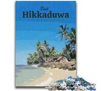 Puzzles pour Adolescents 1000 Puzzles Visitez Hikkaduwa Aidez Le Cerveau à exercer des Jouets addictifs pour cultiver la Patience Convient aux Couples (Taille 38x26cm)