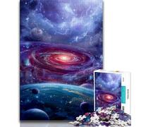 Puzzles pour Adolescents 1000 Puzzles Voie lactée Univers Galaxie, Jeu Familial Anti-Stress Défi Difficile Améliorer l'amour Entre Les Couples 75x50cm