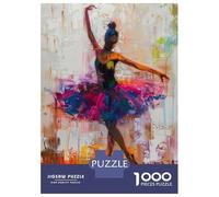 Puzzles pour Adolescents 1000 Rainbow Ballet Dancer Puzzle Jeux Amusants Décoration Parfaite Offre Cadeau pour Toute La Famille 38x26cm/1000pcs